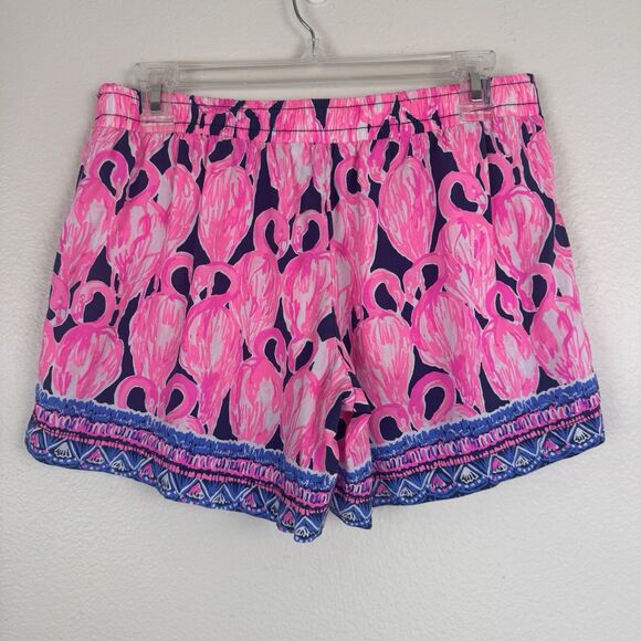Lilly Pulitzer Flamingo Print Athletic Shorts - Picture 6 of 11